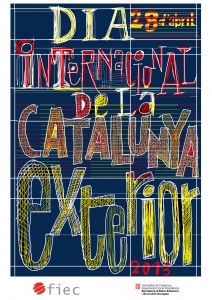 Cartel Día Internacional de la Cataluña Exterior 2013 - Javier Mariscal