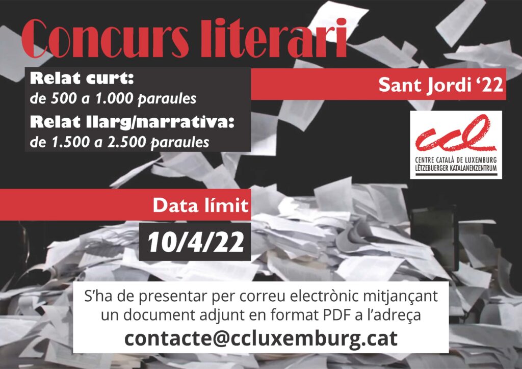 Concurs literari de Sant Jordi 2022