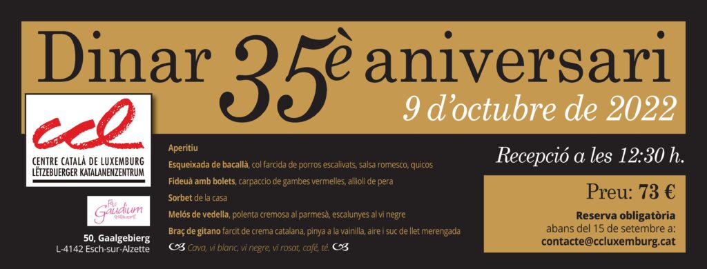 déjeuner du 35e anniversaire