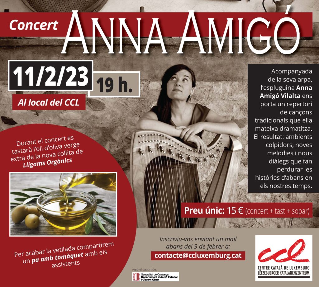 Concert d'Anna Amigó i tast d'olis