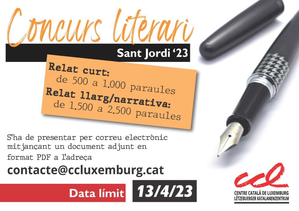 Concurs literari de Sant Jordi 2023
