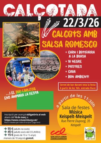 Calçotada 2026 Menors de 10 anys